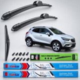 Cumpara ieftin Stergatoare TeamCar&reg; Opel Mokka Mokka X (2012-2019) Set Complet Flat cu 10 Adaptoare Universale