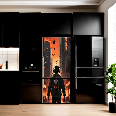 Folie imprimata color pentru decor Frigider, dimensiune 200 x 90cm, model: AVX-FR29 foto
