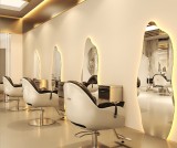 Consola de coafură consola de frizerie consola de cosmetică oglindă LED 180x70 PRO