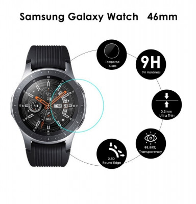 Folie protectie ecran sticla securizata pt smartwatch Samsung Galaxy Watch 46mm foto