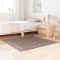 vidaXL Covor Shaggy Antiderapant Maro 120 x 120 cm PP 4019791
