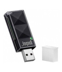 Cititor SD/SDHC extern negru Goobay foto