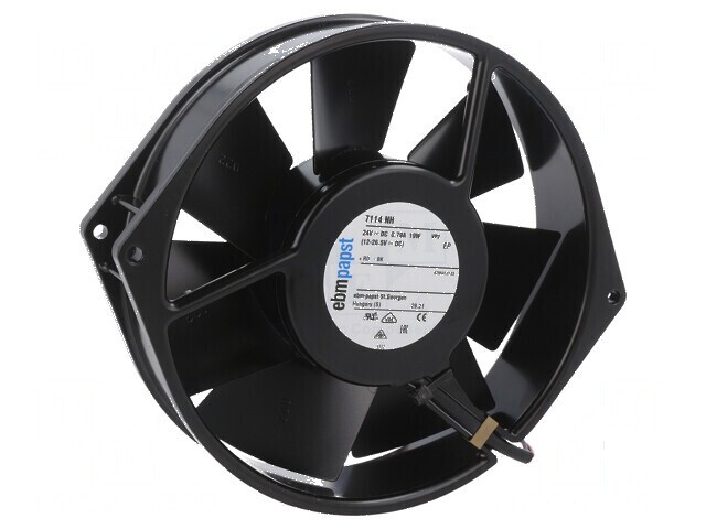 Ventilator DC axial 24VDC &Oslash;150x38mm 360m3/h 58dBA bilă
