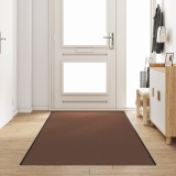 Preș de ușă vidaXL dreptunghiular, maro, 120x350 cm