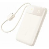 Baterie Externa Baseus EnerFill FC11, 10000mAh, 22.5W, QC + PD, 1 x USB-A - 3 x USB-C, Bej E0030401