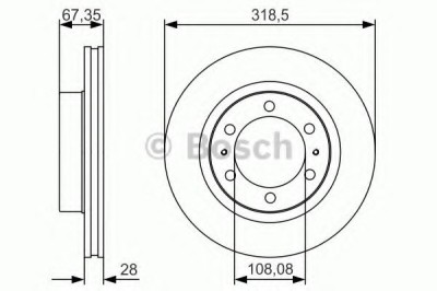 Disc frana TOYOTA HILUX III pick-up (KUN, TGN, LAN, GGN) (2004 - 2016) BOSCH 0 986 479 R46 foto