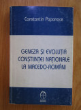 Constantin Papanace - Geneza si evolutia constiintei nationale la macedo-romani