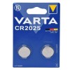 Baterii Litiu Tip Buton, Varta, Model CR2025, Capacitate 3V, Set 2 Bucăți, Oem