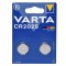 Baterii Litiu Tip Buton, Varta, Model CR2025, Capacitate 3V, Set 2 Bucăți
