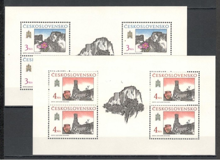 Cehoslovacia.1989 Motive istorice din Bratislava-coli mici XC.597