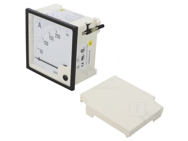 Ampermetru pe Panou True RMS 0-200A/400A 96x96mm