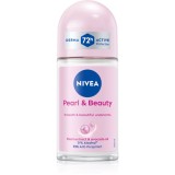 NIVEA Pearl &amp; Beauty deodorant roll-on antiperspirant pentru femei 48h 50 ml