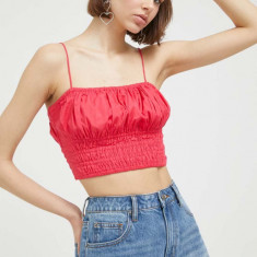 Abercrombie & Fitch top x The Trevor Project femei, culoarea roz