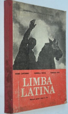 Manual pentru clasa a X -a Limba Latina 1991 foto