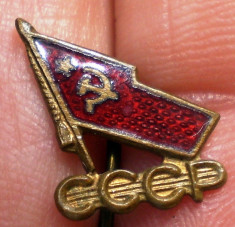 I.648 INSIGNA VECHE COMUNISTA STICKPIN RUSIA URSS CCCP h14mm email foto