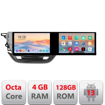 Navigatie Opel Corsa F 2019- Edotec 2 ecrane 8 core 4+128 21.6 inch Incell android Wifi 5Ghz gps internet KIT-corsa-f CarStore Technology foto