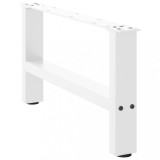 Gossi picioare masuta de cafea alb 2 buc 30&times;60 cm otel