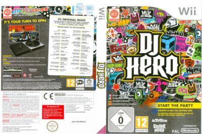 Wii DJ HERO Nintendo Wii classic, mini, Wii U aproape nou foto