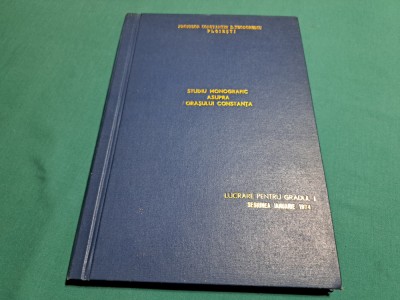 STUDIU MONOGRAFIC ASUPRA ORAȘULUI CONSTANȚA * LUCRARE PT. GRADUL I / 1974 * B foto