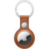 Cumpara ieftin Breloc Leather Key Ring Pentru AirTag Maro, Apple