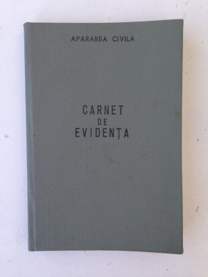 Apararea civila/carnet de evidenta/stare foarte buna foto