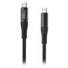 Cablu tip c - tip c 1m cu afisaj, V-TAC