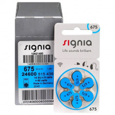 Baterii Signia 675 PR44 Zinc-Aer 1.45V Pentru Aparate Auditive Set 60 Baterii foto