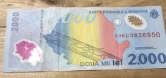 (1) Romania bancnota 2000 lei 1999