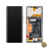 Display cu Touchscreen Honor Magic5 Lite cu Rama si Acumulator Negru (Midnight Black) Service Pack 0235AEMW