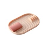 Suport Pliabil, Cyrax, pentru Capace, Linguri, Multifunctional, Plasare pe Blatul de Bucatarie, 11.5 x 18 x 2.2 cm, Roz