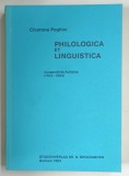 PHILOLOGICA ET LINGUISTICA par CICERONE POGHIRC , 1983 *DEDICATIE