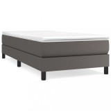 Cumpara ieftin Cadru de pat, gri, 80x200 cm, piele ecologica
