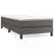 Cadru de pat, gri, 80x200 cm, piele ecologica