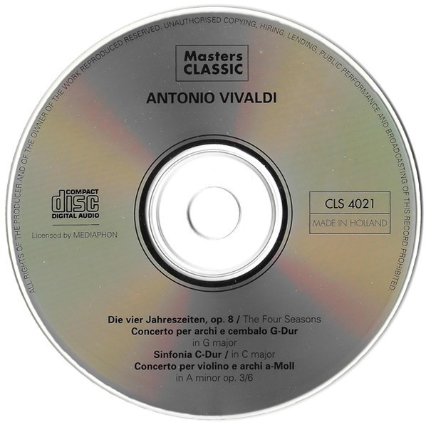 Antonio Vivaldi - Antonio Vivaldi, CD