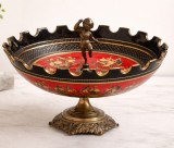 Superb centru de masa Art-Nouveau porțelan pictat și elemente din bronz,piesa cu o lucrătură de o foarte mare finețe