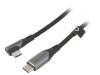 Cablu USB C la USB C 1,5m Negru 100W, Vention