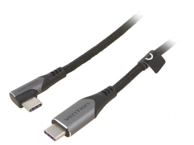 Cablu USB C la USB C 1,5m Negru 100W foto