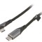 Cablu USB C la USB C 1,5m Negru 100W