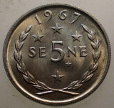 1.068 SAMOA BRITISH ADMINISTRATION 5 SENE 1967 XF/AUNC