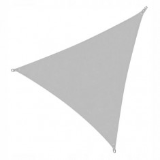 Copertina parasolar, triunghiulara, inele metalice, gri, 3x3x3 m, Springos GartenVIP DiyLine foto