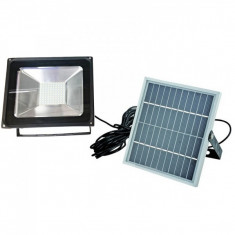 Proiector LED 50W cu Panou Solar si Telecomanda ON/OFF foto