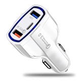 Incarcator Auto USB MRG M1101, 7Ah,2x USB, 1xType-C, Qualcomm 3.0, Alb C1101, Other