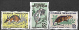 B2417 - Africa Centrala 1966 - Fauna 3v neuzat,perfecta stare, Nestampilat