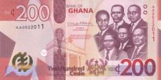 Bancnota Ghana 200 Cedis 2019 - P51 UNC foto