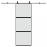 Ușă glisantă cu set de feronerie sticlă temperată și aluminiu