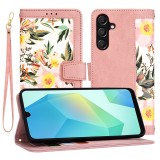 Husa pentru samsung galaxy a16 - flipcraft - design floral - sweetheart pink