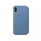 Husa Original iPhone X / XS Apple Leather Folio Cornflower