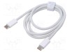 Cablu USB 2.0 USB C 1m alb BASEUS High Speed