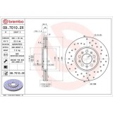 Set disc frana Audi A1 (8x1 8xk) 05.10-09.19 , A3 (8l1) 09.96-09.06; Seat Cordoba (6l2) 09.02-11.09, Ibiza 3 (6l1) 02.02-11.09, Ibiza 4 (6j5 6p1) 03., BREMBO