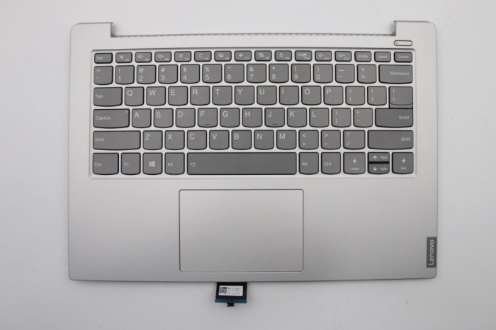 Carcasa superioara cu tastatura palmrest Laptop, Lenovo, IdeaPad S340-14, S340-14IWL, S340-14API, S340-14IIL, ET2GK000300, 5CB0S18555, cu iluminare, a